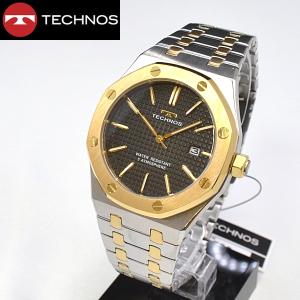 TECHNOS（テクノス） T9C09GB メンズ 腕時計 角型 サイドソトーン