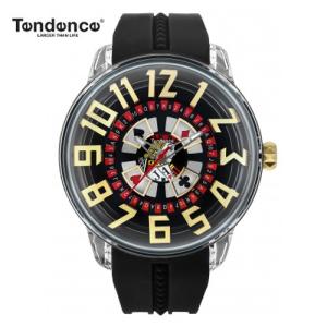 　あすつく　テンデンス　 腕時計 King Dome ブラック/ホワイト文字盤 TY023005 メンズ 　4年保証｜yosii-bungu