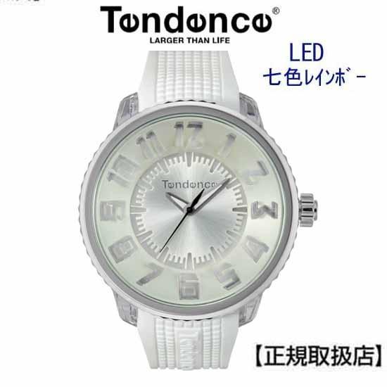 テンデンス フラッシュ　LED搭載　ホワイト　( FLASH )   メンズ/レディー　兼用腕時計 ...