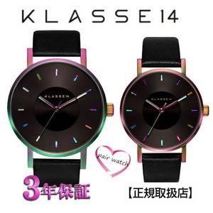 ［クラス14］　KLASSE14 VOLARE RAINBOW 腕時計 (レインボー) ペアブラック  42mm-36mm 本革 メンズ VO15TI001M VO15TI001W  [正規輸入品]｜yosii-bungu