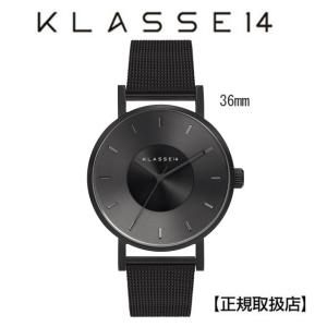 あすつく　クラス14   KLASSE14 腕時計  36mm  VOLARE DARK METAL Black ステンレスメッシュバンド   正規輸入品   VO17BK005W｜yosii-bungu