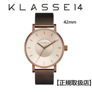 ［クラス14］KLASSE14 腕時計  42mm Vintage gold stainless steel case   特別仕様のメタルメッシュバンド  【正規輸入品】 VO18VG002M｜yosii-bungu