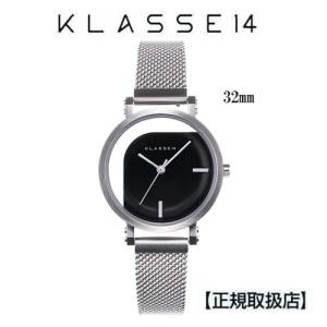 クラス14   腕時計 IMPERFECT ANGLE Silver Black with Mesh Strap 32mm WIM20SR003W　レザーストラップ付属｜yosii-bungu