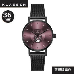 あすつく［クラス14］KLASSE14×Sanrio 数量限定コラボレーション商品 WVO23BK031W  KUROMI VOLARE DARK MESH 36MM 腕時計【正規輸入品】｜yosii-bungu