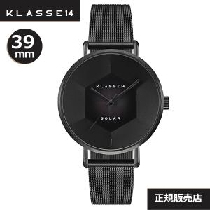 クラス14　Klasse14 腕時計　ソーラー時計　WVS22BK002M   Volare Solar Darkness with Black Mesh Strap 39mm【正規輸入品】｜yosii-bungu