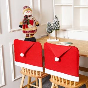 4枚セット 椅子カバー クリスマス椅子カバー 人気 季節用品 新年 クリスマス装飾 雰囲気を作れる クリスマスデコレーション レストランのクリスマス装飾