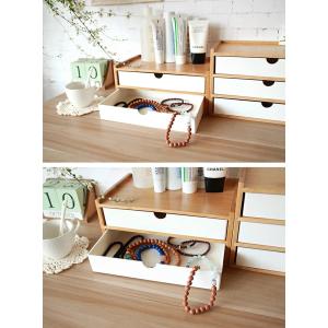 引き出し 卓上 竹製 卓上収納 卓上チェスト ...の詳細画像5