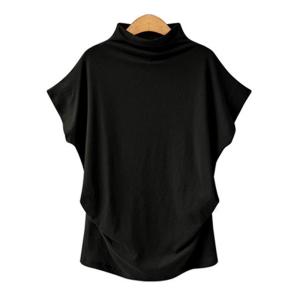 即納 ゆったり Tシャツ ハイネック トップス...の詳細画像3