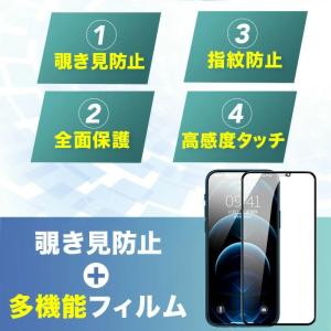 即納 iPhone 強化ガラスフィルム 防窺 ...の詳細画像3