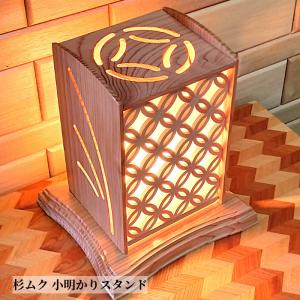 組子 行灯 和モダン LED 照明 スタンドライト フロアスタンド麻の葉組