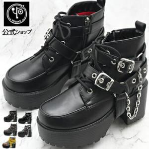 YOSUKE（ヨースケ） 厚底ブーツ レディース 靴 YOSUKE 4460118 ベルト