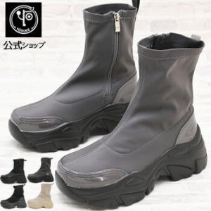 ヨースケ YOSUKE 厚底ブーツ ストレッチブーツ レディース 厚底スニーカー ソックススニーカー...
