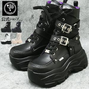 ヨースケ YOSUKE］スニーカーブーツ 厚底ブーツ ショートブーツ レース