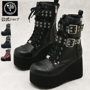 YOSUKE（ヨースケ） ブーツ レディース 厚底 ブラック 黒 厚底 ブーツ