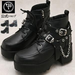 YOSUKE（ヨースケ） ブーツ ヨースケYOSUKEメンズ厚底ハトメバックル