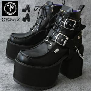 YOSUKE（ヨースケ） ブーツ レディース 厚底 ブラック 黒 厚底 ブーツ