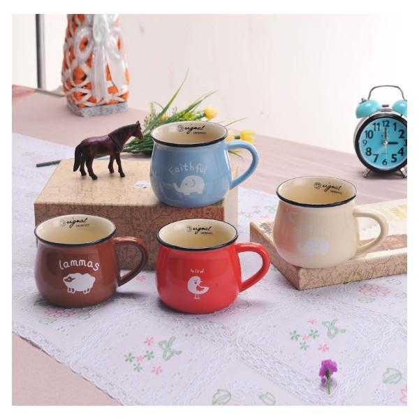 マグカップ かわいい マグ 350ml コップ コーヒーカップ 珈琲マグ 北欧 シンプル 丸い カフ...