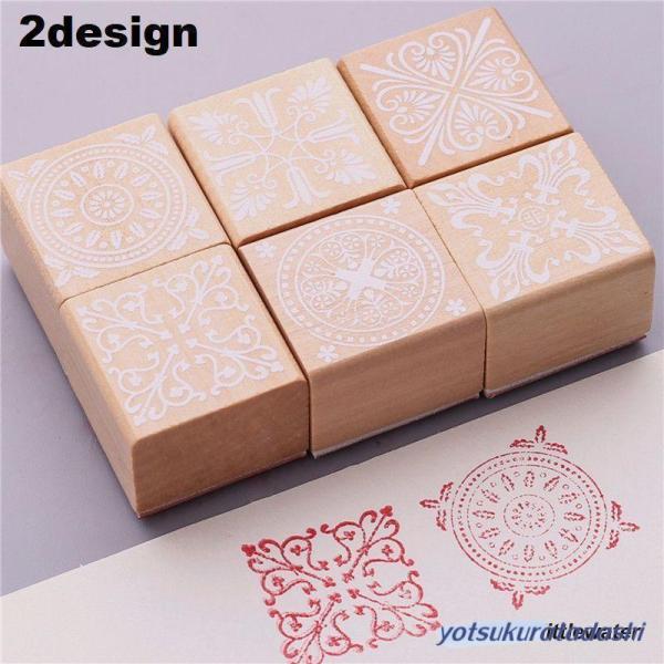 スタンプ デザインスタンプ はんこ おしゃれ 雑貨 かわいい ゴム印 判子 手帳 日記 6種類セット...