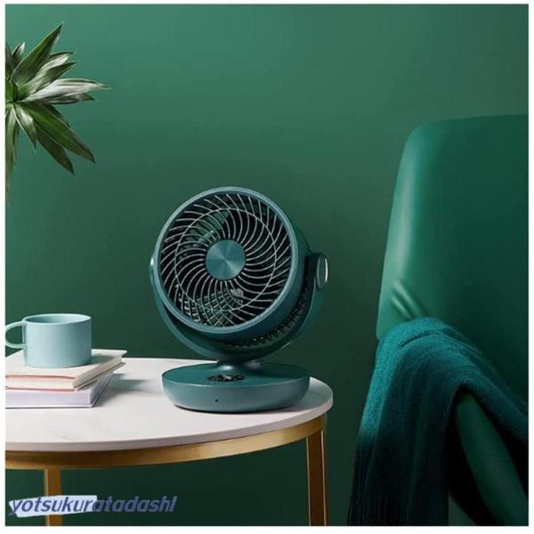 携帯扇風機 手持ち扇風機 卓上扇風機 サーキュレーター 20畳 (換気/空気循環) 10000MAH...