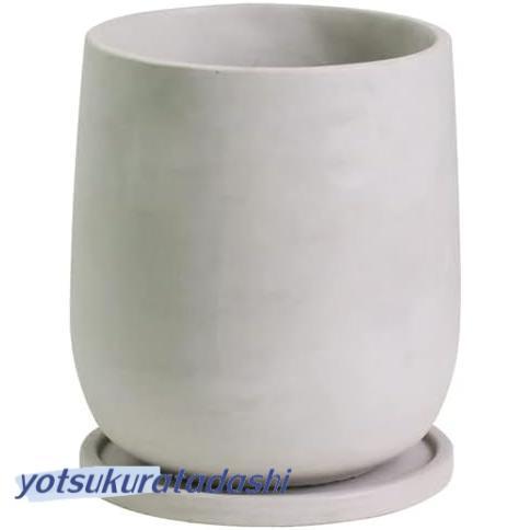 植木鉢 セメント 鉢 受け皿付き 観葉植物 底穴あり耐用 シンプル コンクリート 排水穴とソーサー付...