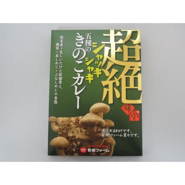 レターパック配送 有明ファーム 超絶味巧  五種のきのこカレー（180ｇ） ご自宅用 　熊本県ご当地...