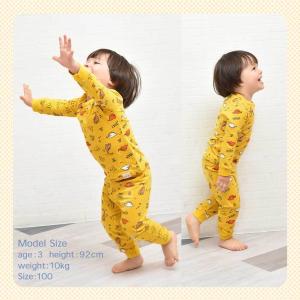 キッズ 長袖 パジャマ 子供用 上下セット 恐...の詳細画像5