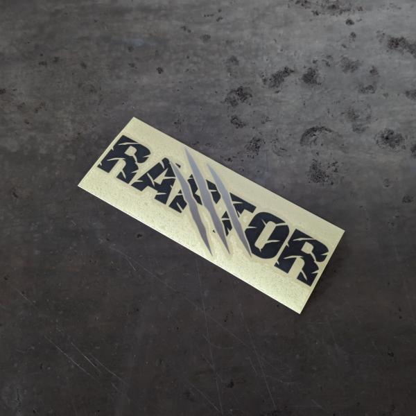 ［ステッカー］ラプターライナー　CLAW MARKS（グレー×シルバー）　RAPTORLINER