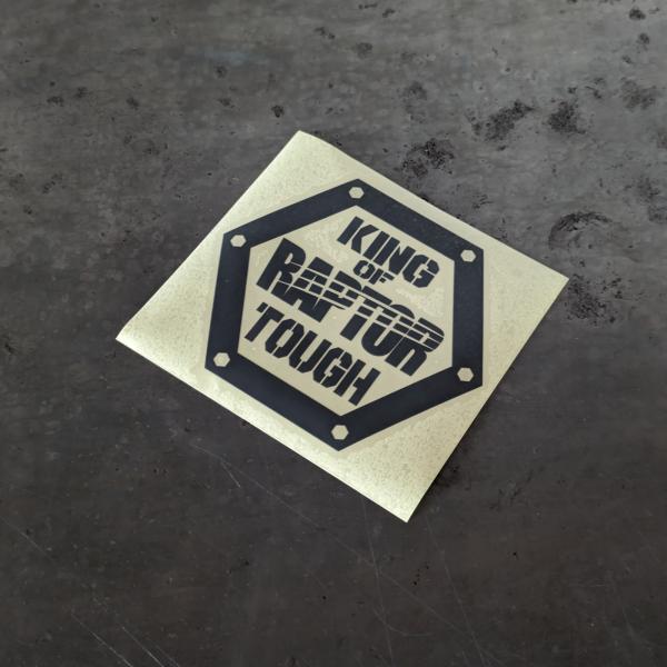 ［ステッカー］ラプターライナー　HEXAGON（グレー）　RAPTORLINER