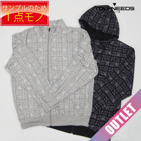 アウトレット 早い者勝ち サンプル品 １点モノ メンズニット 長袖 L ペイズリー柄 春夏 タウンシ...