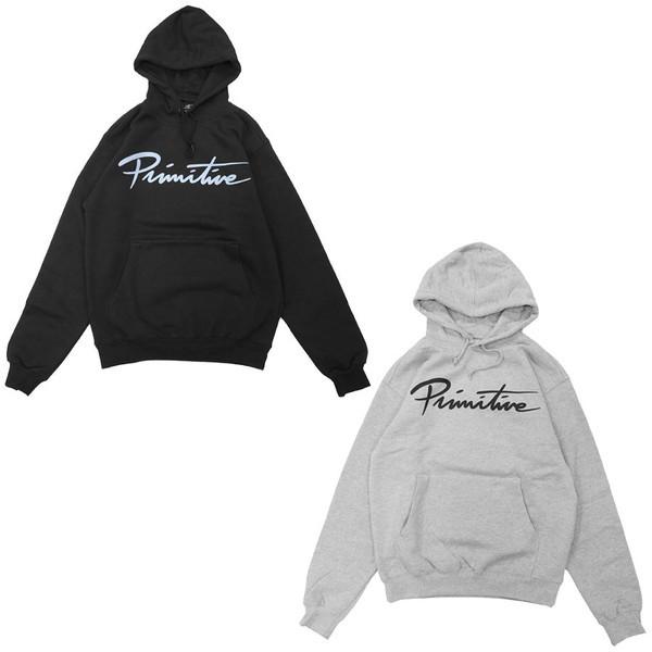 PRIMITIVE プリミティブ NUEVO SCRIPT PULLOVER HOODIE パーカー...