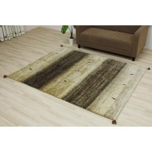 ギャベ ラグマット ラグマット Bt212 ウール100 ギャッベ イラン製 ギャッベ 世界に一枚だけ 約150 0cm ベージュ ブラウン系 ペルシャギャベ Bt212 Y 引っ越し 新生活 Bt212 インテリアショップゆうあい