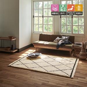 東リ（TOLI） ラグ 140×200 防ダニ 床暖 ホットカーペット対応