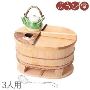 角型 湯豆腐セット 1人用 檜（豆腐すくい・汁次付）＜木炭専用