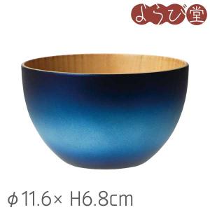 強化塗装 木製ボウル 中 乱糸ブラック φ11.6xH6.8cm : 天然素材の雑貨