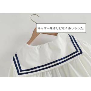 セーラーカラー シャツ ブラウス レディース ...の詳細画像4