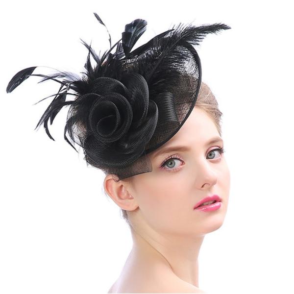 ウェディングハット 花嫁 ブライダル ヘアアクセサリー 二次会 ヘッドドレス 結婚式 パーティーハッ...