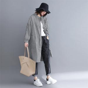 シャツワンピース ワンピース レディース ロン...の詳細画像4