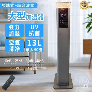 LACIDOLL 加湿器 大容量 20L/最大40畳 ハイブリッド式 スチーム式 加熱