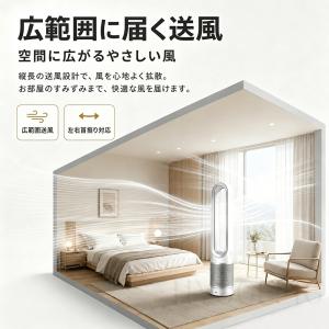 扇風機 羽なし 首振り 冷風機 空気清浄機 4...の詳細画像3