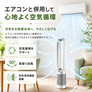 扇風機 羽なし 首振り 冷風機 空気清浄機 4...の詳細画像4