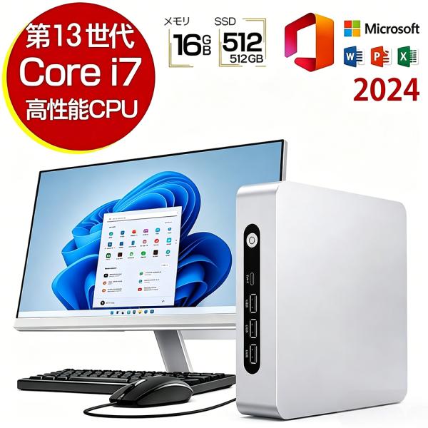 デスクトップパソコン 新品 小型ミニPC Windows11 ミニパソコン mini pc offi...