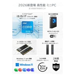 ミニPC minipc デスクトップパソコン ...の詳細画像1