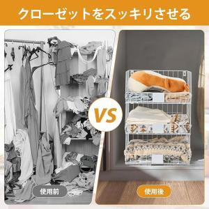 吊り下げ収納 ラック クローゼット 収納 吊り...の詳細画像1