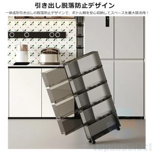 隙間収納 引き出し12cm キャスター付き 隙...の詳細画像5