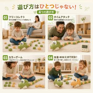 ラジコンカー パクパクワニ リモコン ブロック...の詳細画像4
