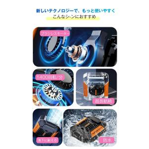 腰掛けファン 腰掛け扇風機 クリップファン 瞬...の詳細画像5