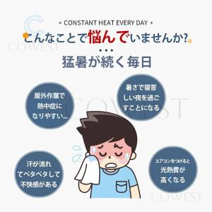 腰掛けファン 腰掛け扇風機 腰当て 首掛けファ...の詳細画像2