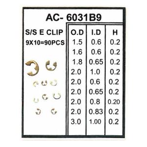 Eクリップ 9サイズ 各10個 DE-6031...の詳細画像2