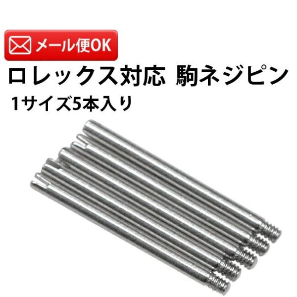 ロレックス対応 駒ネジ ネジピン バラ 1サイズ5本入り DE-658 時計部品 修理部品 調整 腕...