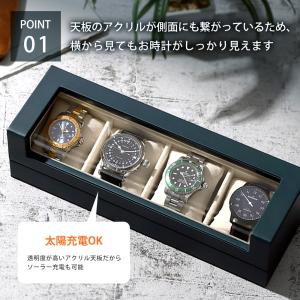 時計ケース 時計 ケース 腕時計 ケース 4本...の詳細画像3